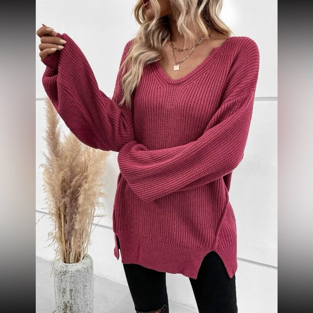 ⚡️Pinkish Red Sweater - Picture 3 of 4